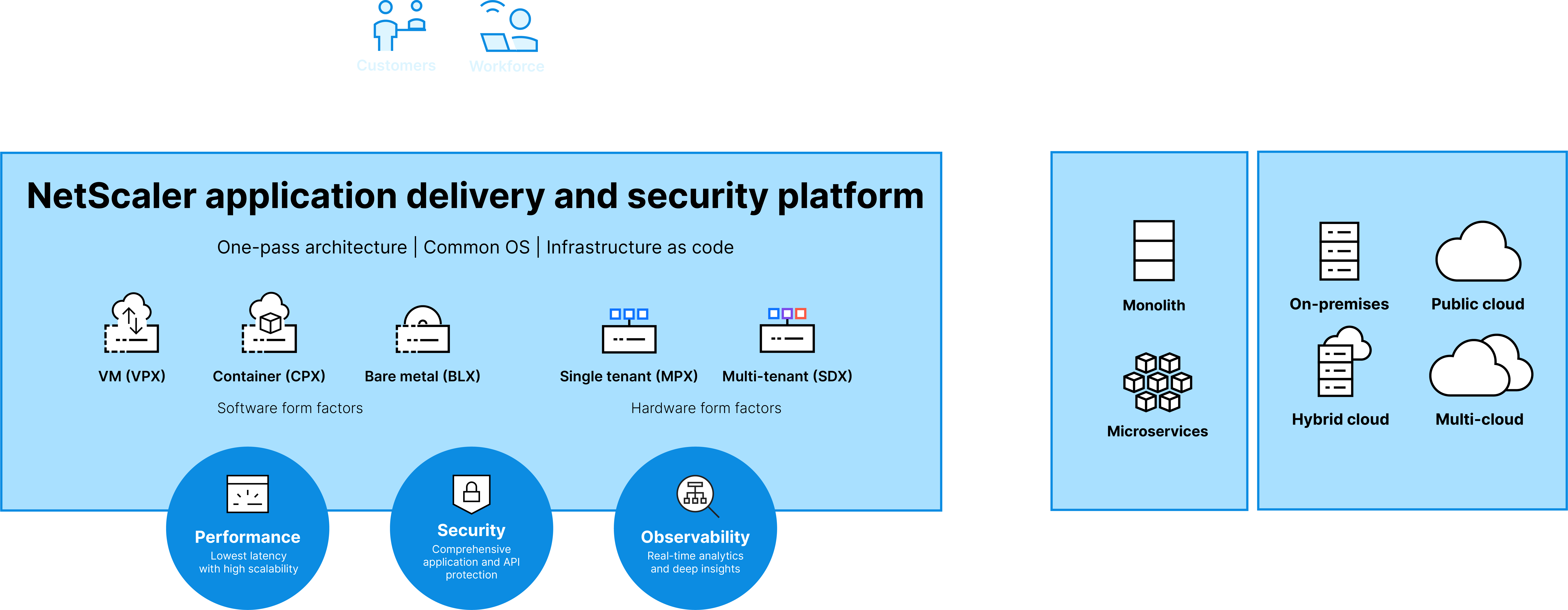 NetScaler application delivery and security platform graph